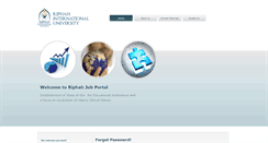 Desktop Screenshot of careers.riphah.edu.pk